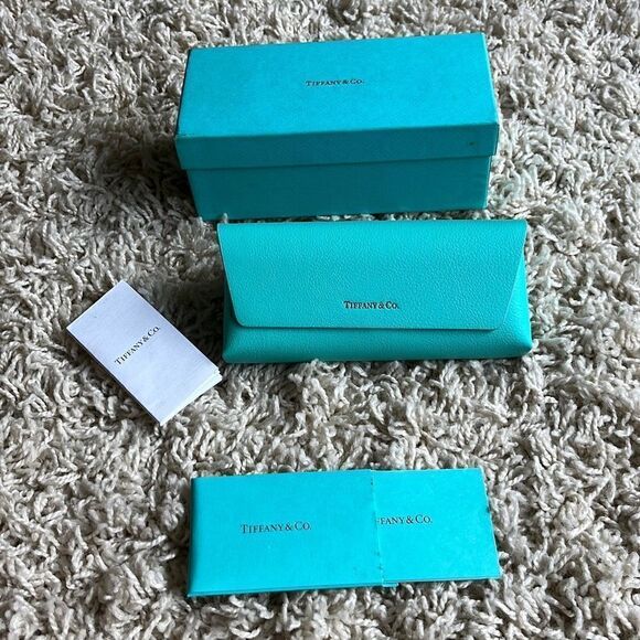 Tiffany & Co. Eyeglass Sunglass Case With Box and Certificate - Picture 1 of 14